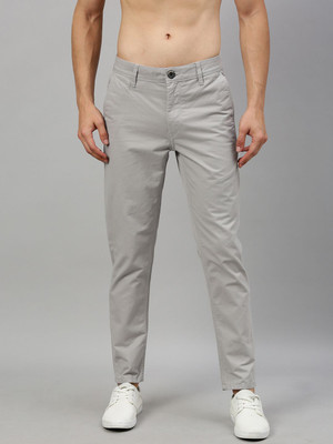 Roadster Regular Fit Men Grey Trousers