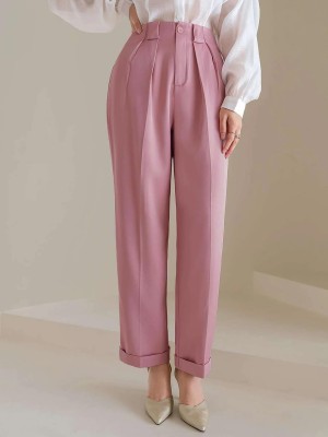 KOTTY Regular Fit Women Pink Trousers
