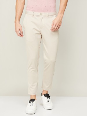 CODE by Lifestyle Regular Fit Men Beige Trousers