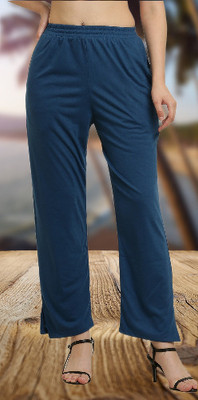 elegance redefined Regular Fit Women Light Blue Trousers