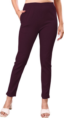 NEXSUS APPARELS Maroon Jegging(Solid)