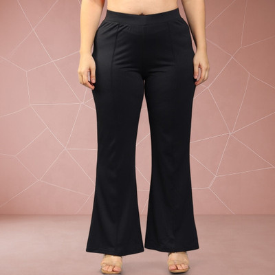Anitafashion Loose Fit Women Black Trousers