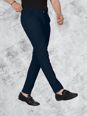 Nortex Regular Fit Men Blue Trousers