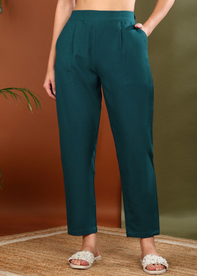 AKIKO Regular Fit Women Black Trousers