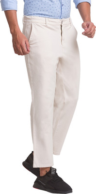 PARX Regular Fit Men Beige Trousers