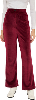 Martini Flared Women Maroon Trousers