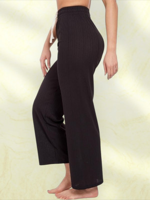 LaxmiEmpiree Comfort Fit Women Black Trousers