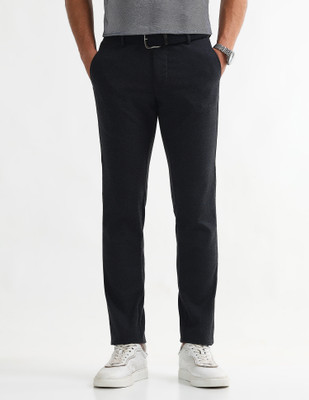 Arrow Sport Slim Fit Men Blue Trousers