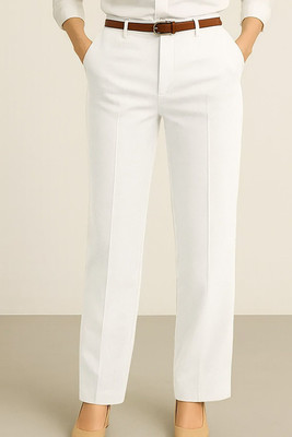 KARIMA INETERNATIONAL Regular Fit Women White Trousers