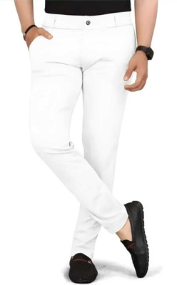 CKVARIYA Regular Fit Men White Trousers