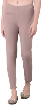 Comfort Lady Regular Fit Women Beige Trousers