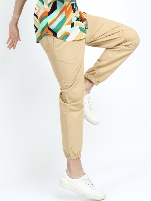 KETCH Regular Fit Men Beige Trousers