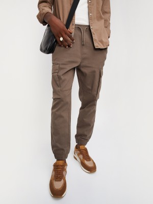 MAX Regular Fit Men Brown Trousers