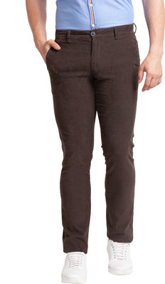 PARX Skinny Fit Men Green Trousers
