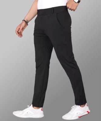 ADITYA TRADE LINK Regular Fit Men Black Trousers