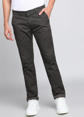 PETER ENGLAND Slim Fit Men Brown Trousers