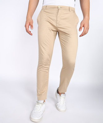 FLYING MACHINE Tapered Men Brown Trousers