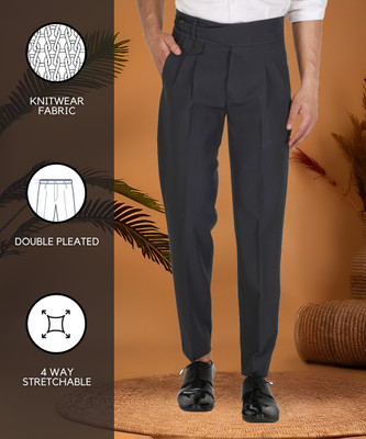 SYLZON Regular Fit Men Grey Trousers