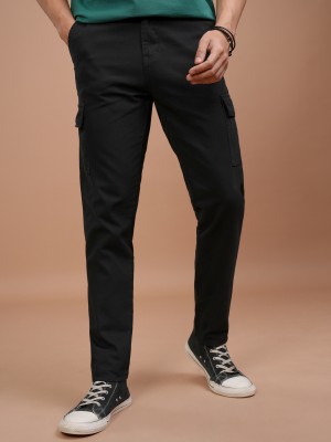 HIGHLANDER Regular Fit Men Black Trousers