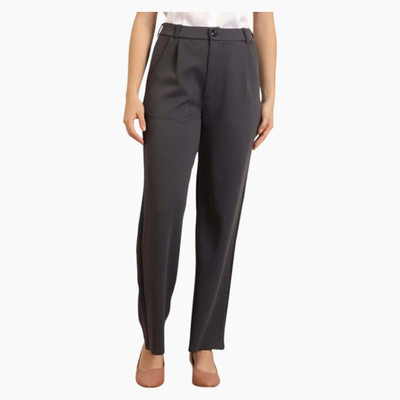 INDIANRANG Regular Fit Women Grey Trousers