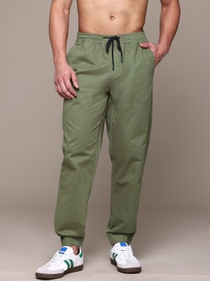 Roadster Loose Fit Men Green Trousers