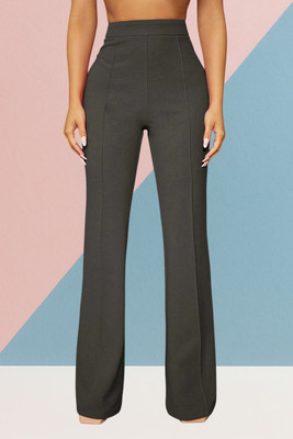 AKOTTY Comfort Fit, Regular Fit Women Grey Trousers