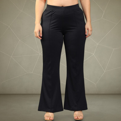nitafashion Comfort Fit, Regular Fit Women Black Trousers