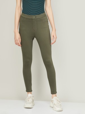 Fame Forever by Lifestyle Regular Fit Women Light Green Trousers