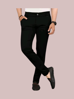 NG SPORTS Regular Fit Men Black Trousers