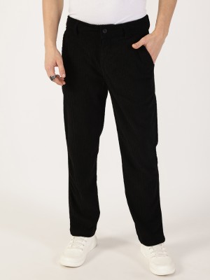 THOMAS SCOTT Regular Fit Men Black Trousers