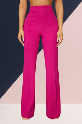 AKOTTY Regular Fit Women Pink Trousers