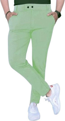 PARIFASHION22 Regular Fit Men Green Trousers