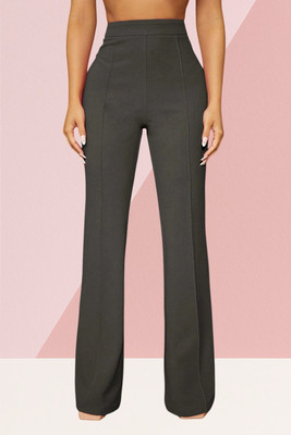 SKD TRENDZ Comfort Fit, Regular Fit Women Brown Trousers