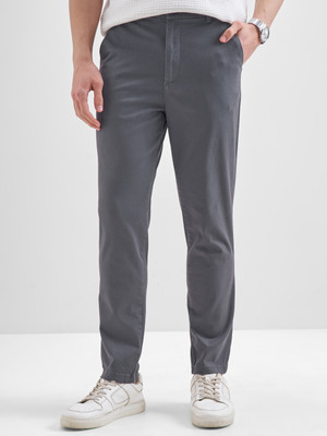 HIGHLANDER Slim Fit Men Grey Trousers