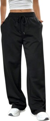 Littlecub Regular Fit Boys & Girls Black Trousers