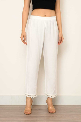 SRP COLLECTION Regular Fit Women White Trousers