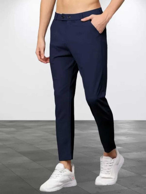 We Perfect Slim Fit Men Blue Trousers