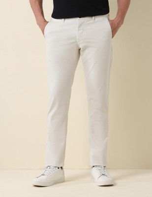 U.S. POLO ASSN. Slim Fit Men Beige Trousers