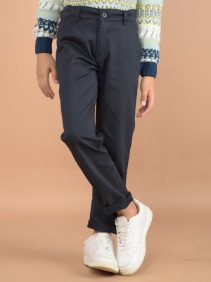 CRIMSOUNE CLUB Slim Fit Boys Dark Blue Trousers