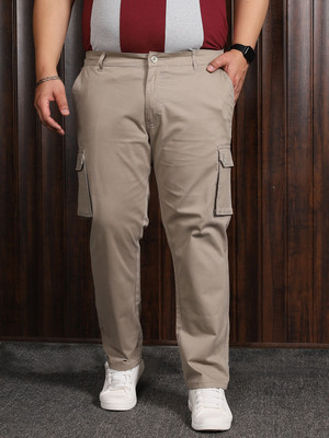 bigbanana Regular Fit Men Cream Trousers