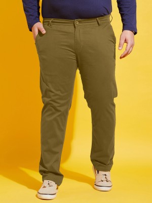 bigbanana Regular Fit Men Dark Green Trousers