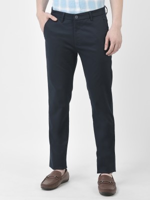 CRIMSOUNE CLUB Slim Fit Men Black Trousers