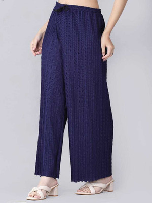 Tannu Fashion Straight Fit Women Dark Blue Trousers