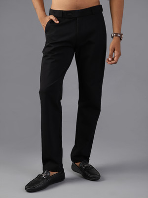 V-MART Regular Fit Men Black Trousers