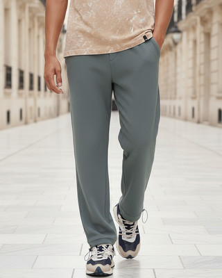 BEWAKOOF Relaxed Men Grey Trousers