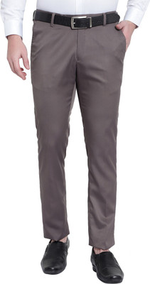 SREY Regular Fit Men Grey Trousers