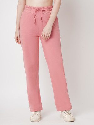 Kraus Jeans Women Blush Pink Loose Straight Fit Pants Loose Fit Women Pink Trousers
