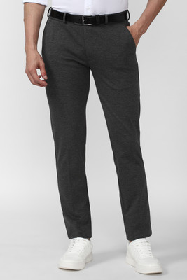 PETER ENGLAND Slim Fit Men Grey Trousers