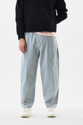 Snitch Relaxed Men Grey Trousers