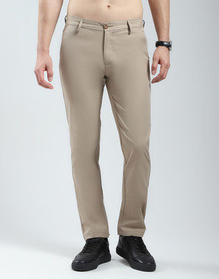 MONTE CARLO Slim Fit Men Khaki Trousers